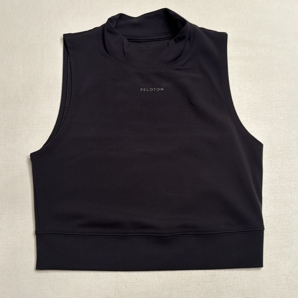 NWT PELOTON Cadent Mock Neck Tank Black - Picture 3 of 5